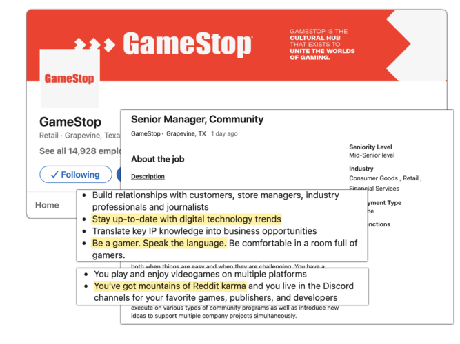 GameStop Job Requirements: Be a Gamer with Mountains of Reddit Karma ...